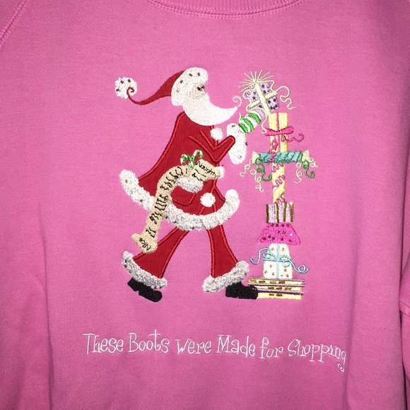 Quacker Factory Tops - PINK SWEATSHIRT